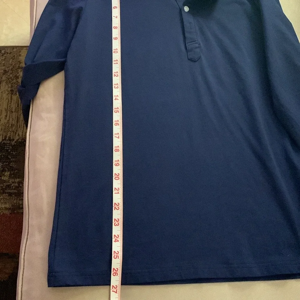KUYIGO. Men's Casual long‎ sleeved Navy shirt. Size M.